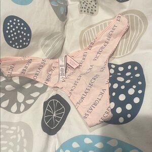 Victoria's Secret Light Pink Logo Panty